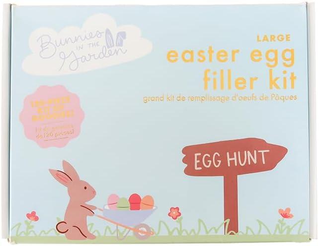 Daydream Society Bunnies in the Garden - Large Easter Egg Filler Kit - 120 piece kit - Perfect for Easter Egg Hunts, Parties and more