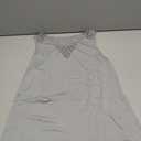 Veatzaer Women's Lace Tank Tops for Summer Crew Neck Casual Loose Fit Solid Sleeveless Shirt Lace Tanks Grey, Medium