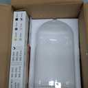 Sourdough Starter Warmer with Glass Dome, Precise 1°F Thermostat Control (70100°F), Sourdough Warmer and Dome for Home Baking,24h Timer Auto Warming On/Off Sourdough Warming Mat（White）