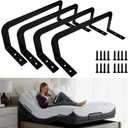 4 Pieces of Mattress Slide Stopper,Suitable for Adjustable Beds,Platform Beds,Rv Mattresses and So On.(Black) ((H)3.4 In-4 Pcs)