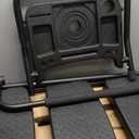 HBTower Step Ladder, Folding Step Stool with Wide Anti-Slip Pedal, Sturdy Steel Ladder, Convenient Handrail, Lightweight, Portable Steel Step Stool (Black)