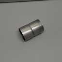 A-KARCK Exhaust Adapter Connector 2.5" ID to 2.5" ID, Exhaust Pipe Reducer 4" Overall Length 304 Stainless Steel