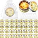 24 x MTLEE 24 Sets Bee Baby Shower Party Favors Candles Bee Themed Tealight Candles Bulk Lavender Scented Honeycomb Design Gift for Guest Gender Reveal Party Decorations Baby Shower Return Gifts