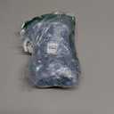 Anydeer Women Tunic Top Summer Short Puff Sleeve Chest Pleated Tshirts Casual Round Neck Blouse Loose Tee (XX-Large, White+blue Flowers)