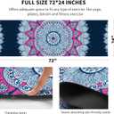 nuveti Yoga Mat Print Extra Thick TPE Non Slip Fitness Exercise Mat with Carrying Bag,72"x24" Extra Thick 6MM Exercise & Workout Mat for Yoga, Pilates Fitness and Floor Exercises