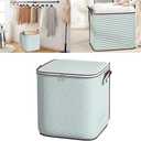 Large Blanket Storage, 180L Foldable Storage Bin, Clothes Storage Bags, Storage Containers with Handle Zippers Blanket Organization for Bedroom Closet Comforter Sheets Pillow (1pcs)