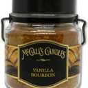 McCall’s Candles | Vanilla Bourbon | 16 oz Two-Wick Scented Candle | USA-Poured | Vintage Rustic Jar with Carrying Handle | Vanilla Bean, Bourbon & Honey Fragrance