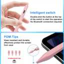 Stylus Pen for iPad 9th&10th - Type-c Charging Pencil for ipad Palm Rejection Active Pen Compatible with (2018-2025) Apple iPad 6/7/8/9/10/11(A16), Air 3/4/5/M2/M3, Mini 5/6, Pro 11"/12.9"/M4Pink