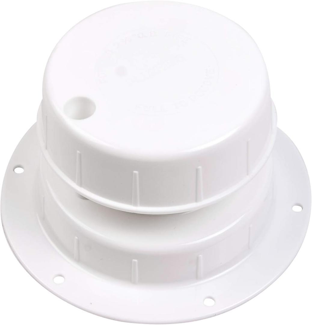 RVMATE Plumbing Vent, Camper Vent Cap Replacement, RV Sewer Vent Cap for 1 to 2 3/8" Pipe, White (kits)