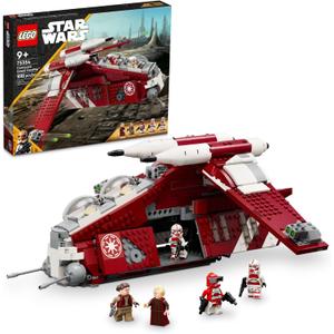 LEGO Star Wars: The Clone Wars Coruscant Guard Gunship, Buildable Star Wars Toy for 9 Year Old's, Gift Idea for Fans Including Chancellor Palpatine, Padme and 3 Trooper Mini figures, 75354