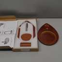 Joyeee Magnetic Wooden Yarn Holder for Crocheting, Yarn Spool Holder with Knitting Accessories Storage Organizer for Granny Yarn Storage, Crocheting and Knitting Accessories, Walnut