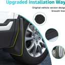 Mud Flaps Compatible with 2020 2021 2022 2023 2024 2025 Ford Escape Accessories All Weather Fender Guard Mudguards Sediment Protection No Need to Drill Holes