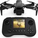 TD12Pro Drone with 1080P Camera for Adults Kids, Mini Drone with LCD Screen Remote, Foldable Remote Control Quadcopter, One Key Start, Easy to fly, Toy for Kids Adult Beginners