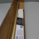 BlastHome® Non-Adjustable Luxury Curtain Rods for Windows, 1 ¼” Rod Set, 3 foot Fixed Length, Brushed Gold