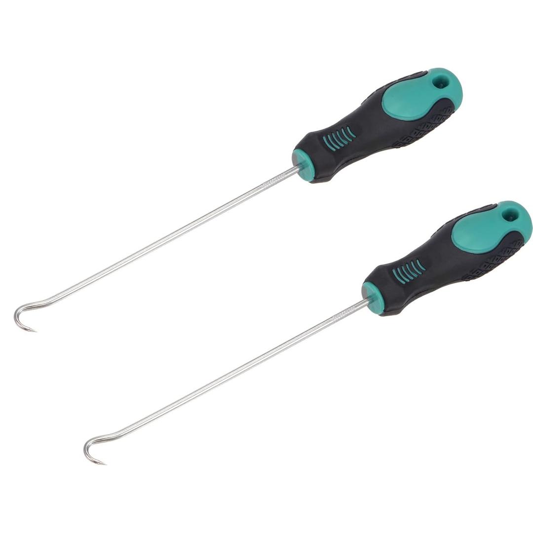 uxcell Full Hook Pick 9.45" Puller Remover Removal Tool for Oil Seal/O-Rings, Gasket, Hose 2Pcs