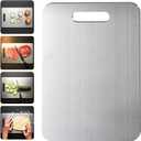 Titanium Cutting Board, 2025 New Upgrade 100% Pure Titanium Cutting Boards for Kitchen, Hygiene & Durability Non Stick Chopping Board, Double sided Cutting Board, Dishwasher Safe (13 x 9 in) (13.2"L x 9.3"W)