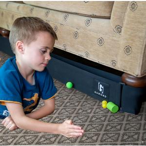 One Size Fits Some Toy Blocker for Under Couch and Bed - Works on Carpet - NO Glue | Pet Bed Bumper | Couch Gap Blocker