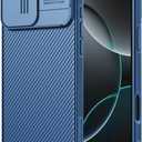 Nillkin for iPhone 16 Pro Case with Slide Camera Cover, [Upgraded Camera Lens Protection] Slim Shockproof Protective Phone Case for iPhone 16 Pro 6.3 inch, Blue
