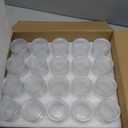 20 Pack Glass Yogurt Jars with Lids – 7 oz Clear Storage Jars for Pudding, Jam, Honey, Mousse, Candle Making & DIY Crafts