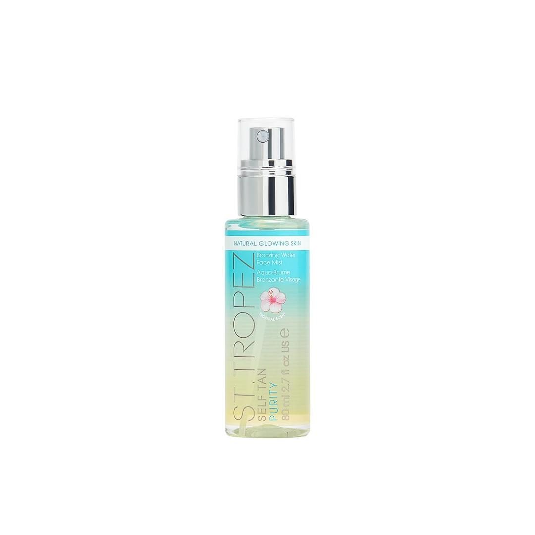 St.Tropez Self Tan Purity Bronzing Water Face Mist, Natural Sunkissed Glow with Hyaluronic Acid & Antioxidants, Vegan, Natural & CrueltyFree Face Care, 2.7 Fl Oz