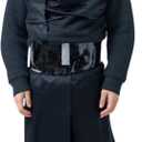 Kids Boys Costume Helmet Mask Knight Cosplay Halloween Full Outfit (Large, Black)