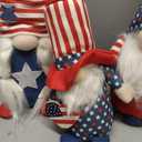 unanscre 4th of July Patriotic Gnomes Decorations - 3PCS Handmade Gnomes American Stars&Stripes Plush Elf Scandinavian Tomte Veterans Memorial Day Gift - Fourth of July Independence Day Table Ornament