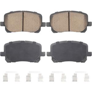 Front Semi-Metal Brake Pads Set for Pontiac Vibe 2003-2008, for Toyota Corolla 2003-2008, Matrix 2003-2008 (Except 2007-2008 XRS Model), 4PCS