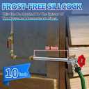 Boltigen 10inch Anti-Siphon Frost Free Sillcock Valve, No Lead Brass Freeze Proof Outdoor Water Faucet, 1/2" NPT X 3/4'' GHT Hose Bib Frost Free Outside Spigot