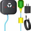 Sump Pump Alarm, Float Switch Water Level Detector, 90dB Siren, LED Strobe, IP44 Waterproof, Easy-Install, Prevents Water Damage in Basement, Septic Tank, Water Tank (WLA-Z1) (Non-WiFi Version)