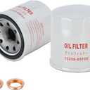 Kefly 15208-65F0E Engine Oil Filters Fits for Nissan Rogue Altima Frontier Pathfinder Kicks Infiniti, with Drain Plug Gasket 11026-JA00A (2 PCS)