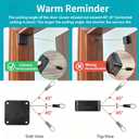 4 Piece Retractable Automatic Door Closer, Tool-Free No Punch Installation, 1000g Quiet-Closing Sliding Screen Smooth Door Closer with Steel Pull Cord for Wood Aluminum and Vinyl Doors