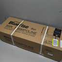 BLUERISE 55IN 6FT Toddler Trampoline for Kids Indoor Outdoor Play for Kids Trampoline Basketball Hoop Attachment with Enclosure Net Easy to Assemble, Size: 55IN