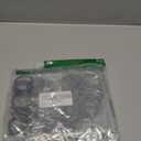 32 pcs Metal Drapery Curtain Rings Curtain Hanging Rings and 32 pcs Metal Curtain Drapery Pin Hooks for Window Door Shower Curtain, 30 mm/1.18 inch Internal Diameter (Black)