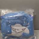 Happy Nappers Pillow & Sleepy Sack- Comfy, Cozy, Compact, Super Soft, Warm, All Season, Sleeping Bag with Pillow- Blue Shark (Medium- 54 x 20)