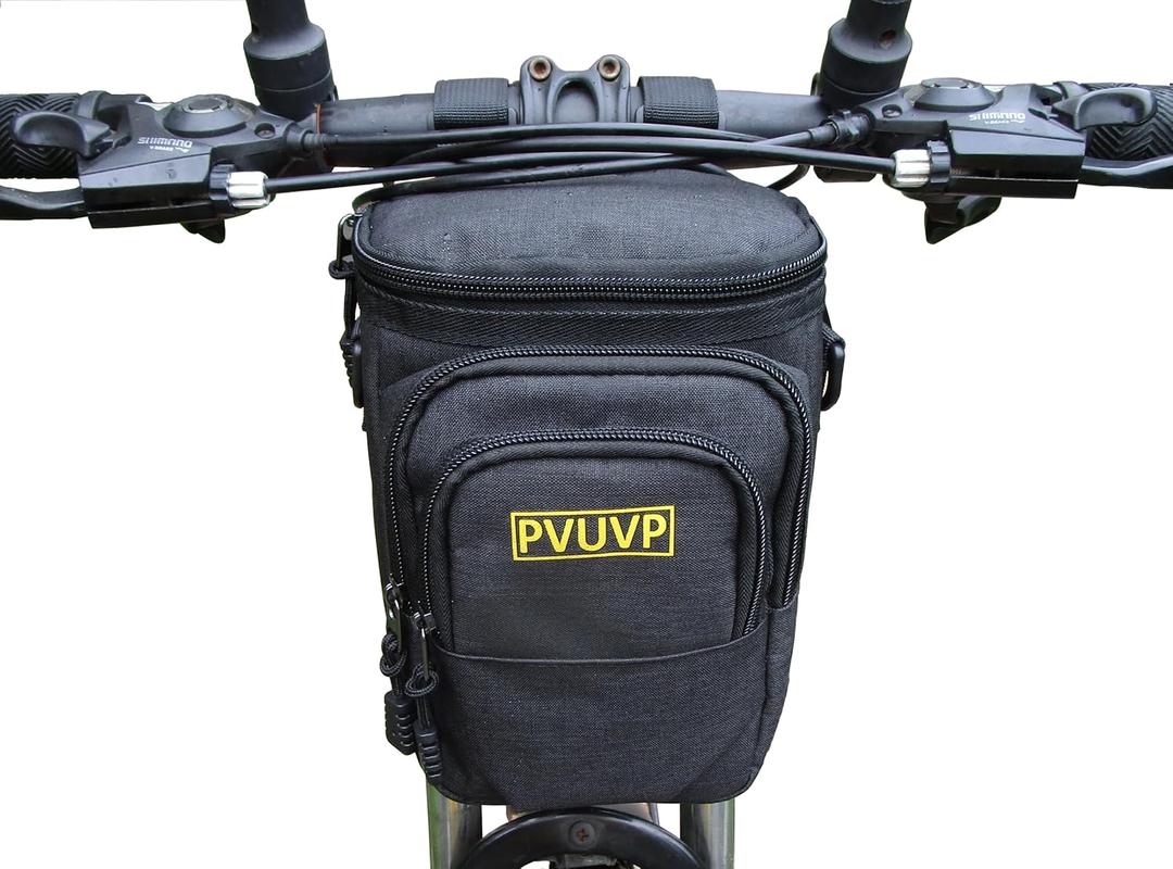 PVUVP Bike Handlebar Bag,Bike Front Bag, Road Bike Bag, Bike multifunctional 2.8L bag, Bicycle waterproof bag for commuter, for outdoor, riding & traveling & camping