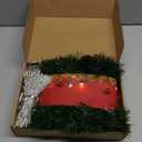 49 ft Christmas Outdoor Garland with Lights Artificial with 160 LED Light Pine Garland Soft Greenery for Christmas Outdoor Indoor Decoration Holiday Party Stairs Wall Fireplace Porch