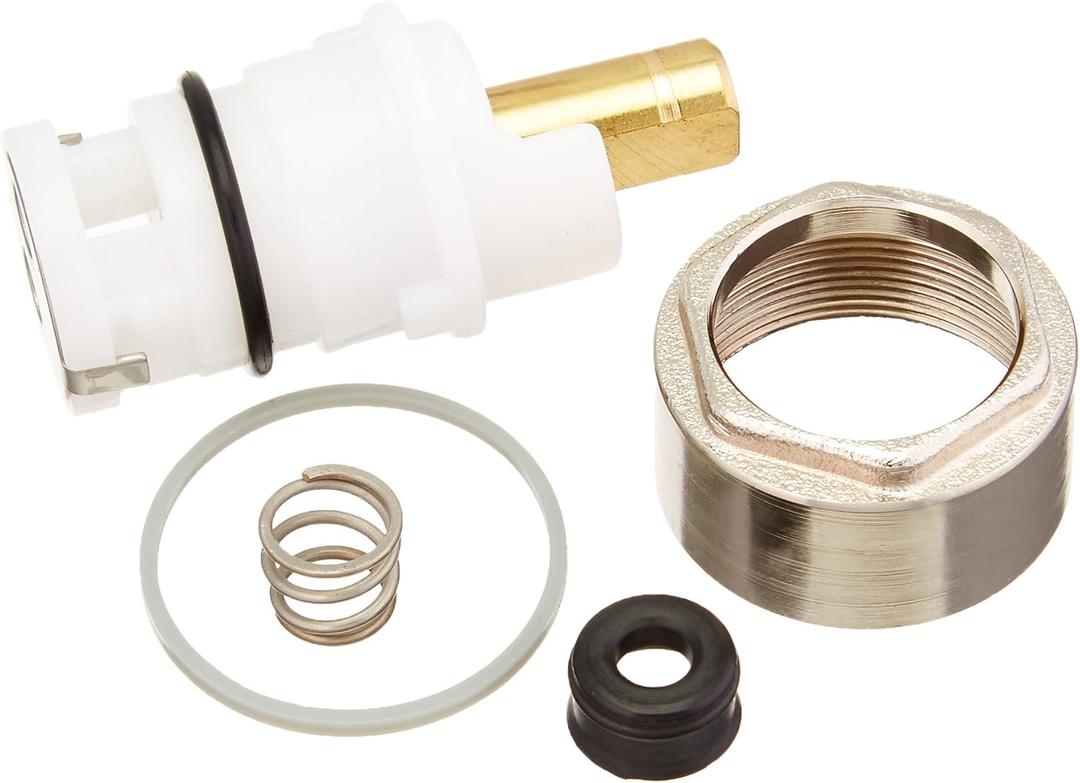Delta Faucet RP64760 Talbott Stem Unit Assembly, Seat and Spring, Bonnet Nut and Washer, Chrome