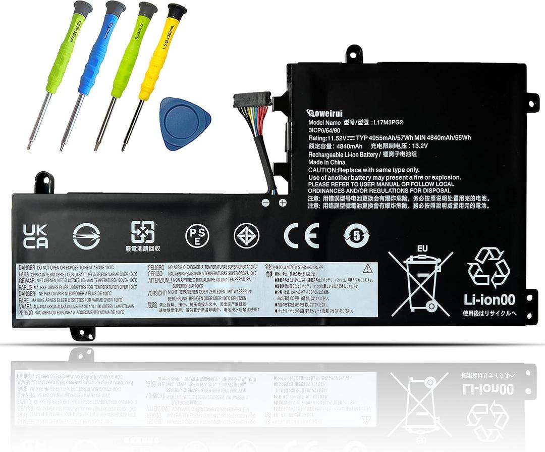 L17M3PG2 L17C3PG2 Laptop Battery Replacement for Legion Y730-15ICH Y740-15ICHG Y740-15IRH Y740-15IRHG Series for Legion y740-15irhg Battery (Only Fit for Middle Wire Battery)