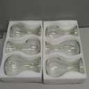 Uonlytech 5Pcs Hydroponic Glass Vases Centerpiece Containers for Desktop Indoor Plants Home Office Decoration Transparent Flower Jars for Hyacinth and Greenery