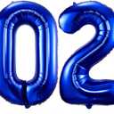 2026 Navy Blue Balloons, 40" Large Navy Blue 2026 Balloons Helium Mylar Foil Balloons for 2026 New Year Christmas Graduation Party Decoration