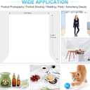 White Backdrop with Stand for Photoshoot, 5X6.5ft White Photo Backdrop with T Shape Background Backdrop Stand for Photography, Portable Photo Backdrop Curtain Stand Kit w Carrying Bag 5 Spring Clamps