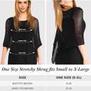 1 Pcs Women Sheer Poncho Shrug Summer Sheer Blouse Top Lightweight Poncho Sheer Bolero for Formal Evening Dress (Black)