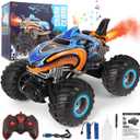 1:16 Remote Control Car, 2.4 GHz All Terrain Remote Control Monster Truck, RC Truck 2 Rechargeable Batteries for 80 Mins Play, Spray Remote Control Car for Boys 8-12 and Girls or Adult, MK724A