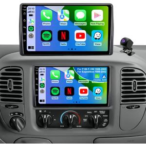 64G Android 13 Upgrade Car Radio for Ford F150 F-150 1999-2003, Expedition 1999-2002 Car Stereo, 9inch Touch Screen Apple CarPlay Android Auto GPS Bluetooth FM Backup Camera 5GWiFi