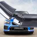 MUCO New Front Bumper Lips Compatible with Subaru WRX STI Sedan 15 16 17 18 19 20 21 22 Car Front Spoiler-Carbon Fiber Look Sport Front Lip - 3pcs