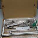 TJ.MOREE Chip Rack Display Stand, Chip Bag Holder for Party Display 3-Row 60 Clips Countertop Snack Hanger, Snack Retail Display Rack for Party, Concession (White)