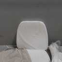 AAAAAcessories D-Shaped Chair Cushions, 2" Thick Dining Chair Pads with Ties and Removable, Machine-Washable Cover, 17" x 16", Set of 4, Natural Sand Pinstripe