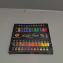 Acrylic Paint Set Canvas Art Paints 24 Colors Perfect Paint Finish (0.41oz, 12 ml) With 3 Brushes - Painting Canvas, Paper, Wood, Rock, MDF, Ceramic & Fabric