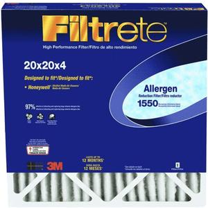 DP02DC-4 Filtrete Filter, 20 x 4", White