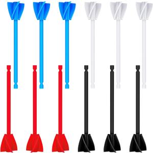 12 Pieces Paint Mixer Drill Attachment,Helix Paint Mixer Resin Drill Mixer Paint Stirrers Drill Attachment for 1 Gallon of Paint Epoxy Resin Silicone Jewelry Casting Molds (Red, Blue, Black, White)
